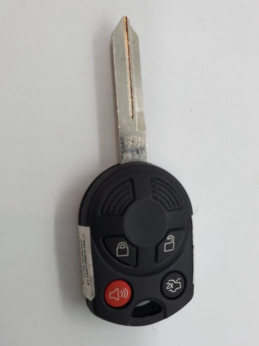 OEM Lincoln Black Key Blank Fob Transponder 4 Button 6H6T-15K601-AC New